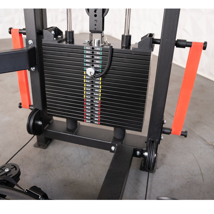 Muscle D Fitness - Excel Selectorized Hip Thrust Glute - Selectorized Glute Drive - Band Compatable