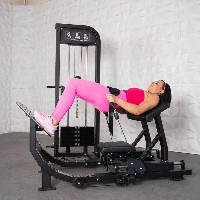 Muscle D Fitness - Excel Selectorized Hip Thrust Glute - Selectorized Glute Drive - Band Compatable