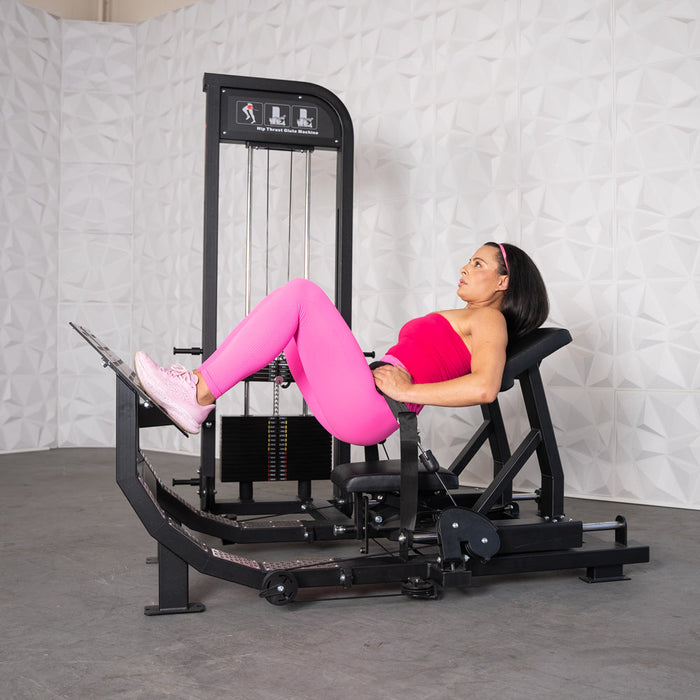 Muscle D Fitness - Excel Selectorized Hip Thrust Glute - Selectorized Glute Drive - Band Compatable