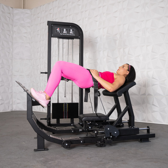 Muscle D Fitness - Excel Selectorized Hip Thrust Glute - Selectorized Glute Drive - Band Compatable