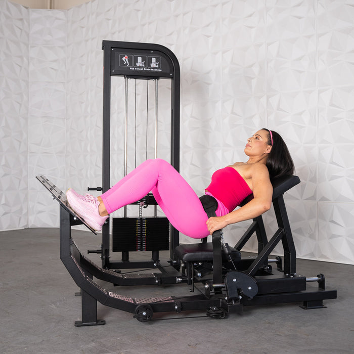 Muscle D Fitness - Excel Selectorized Hip Thrust Glute - Selectorized Glute Drive - Band Compatable