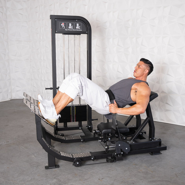 Muscle D Fitness - Excel Selectorized Hip Thrust Glute - Selectorized Glute Drive - Band Compatable