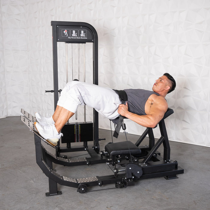 Muscle D Fitness - Excel Selectorized Hip Thrust Glute - Selectorized Glute Drive - Band Compatable