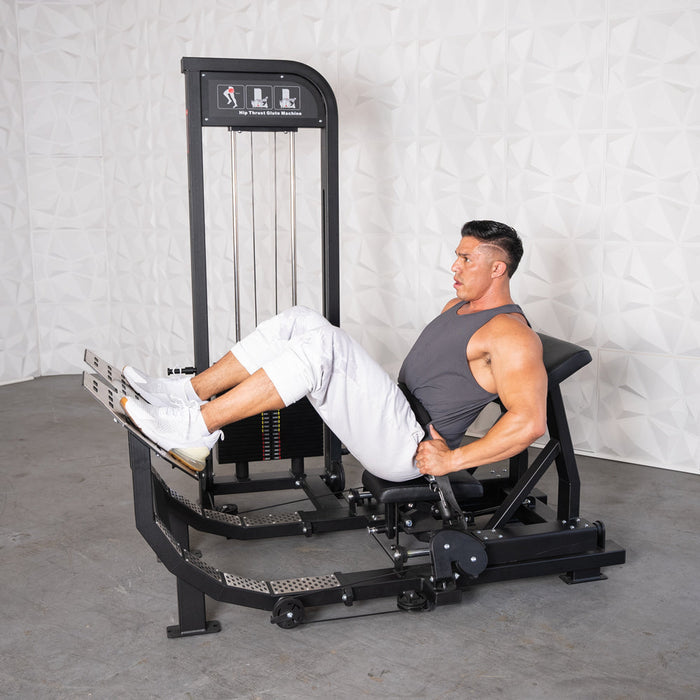 Muscle D Fitness - Excel Selectorized Hip Thrust Glute - Selectorized Glute Drive - Band Compatable