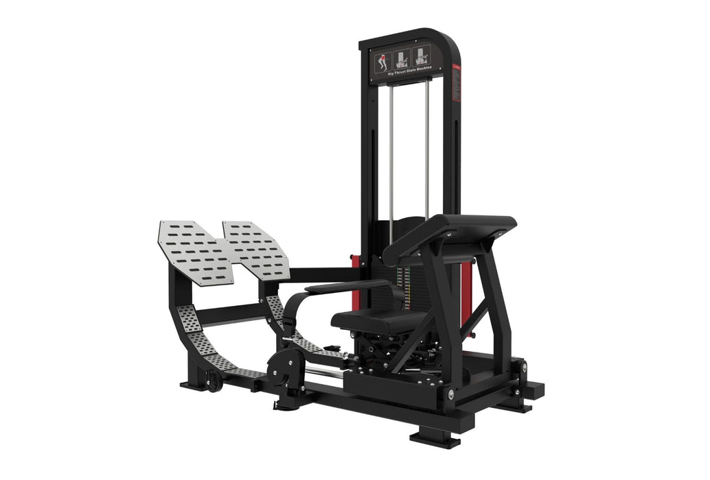 Muscle D Fitness - Excel Selectorized Hip Thrust Glute - Selectorized Glute Drive - Band Compatable