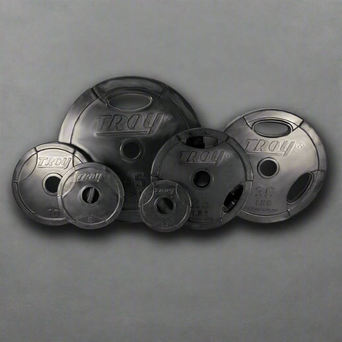 TROY Rubber Encased Olympic Grip Plate