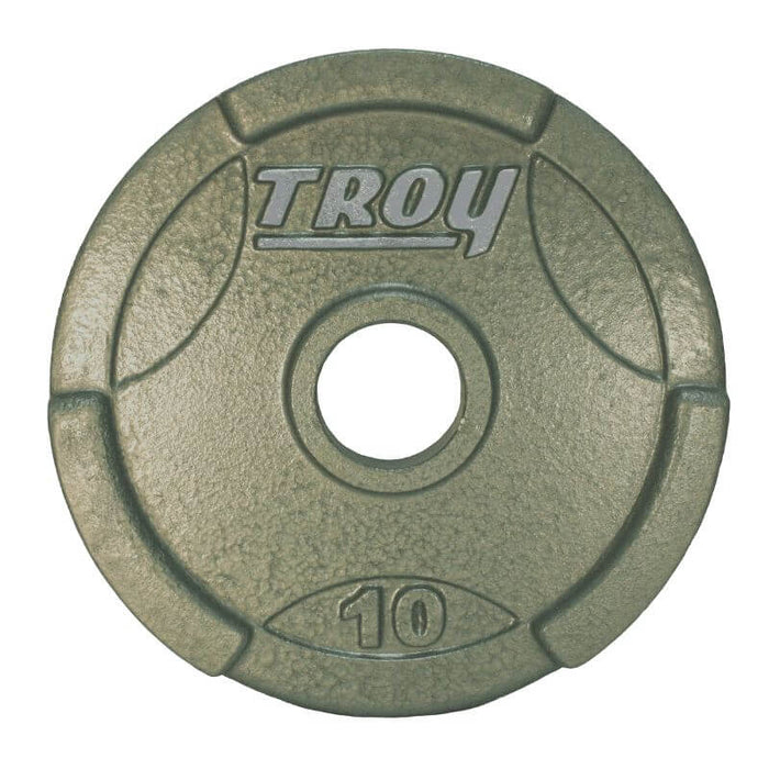 TROY Machined Olympic Grip Plate Gray