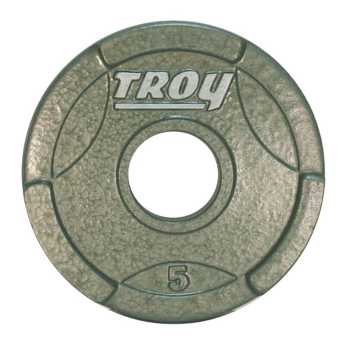 TROY Machined Olympic Grip Plate Gray