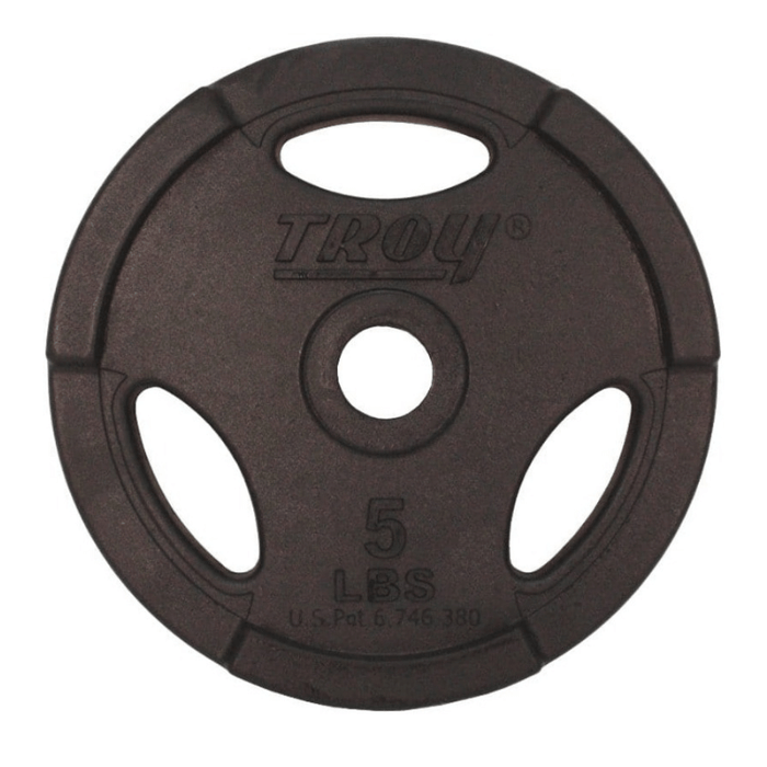 TROY Quiet Iron Interlocking Black Rubber 1" Grip Plate