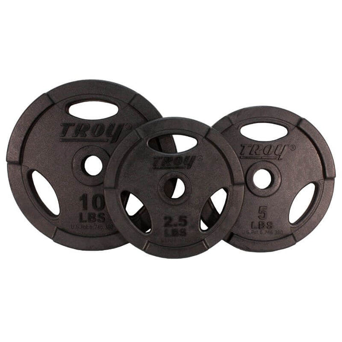 TROY Quiet Iron Interlocking Black Rubber 1" Grip Plate