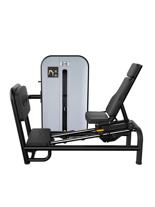 Vogue Leg Press - Muscle D Fitness - Seated Adjustable Pin Selectorized Leg Press