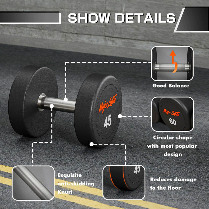 Major Fitness Urethane Dumbbells