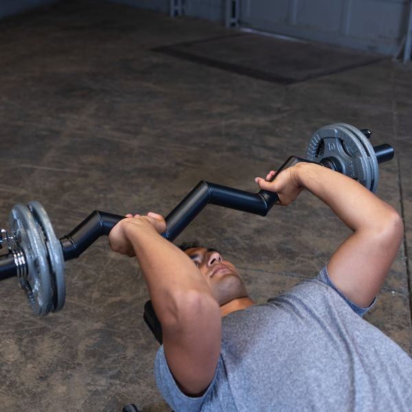Body-Solid Olympic Fat Grip Curl Bar 48" Black OB48F