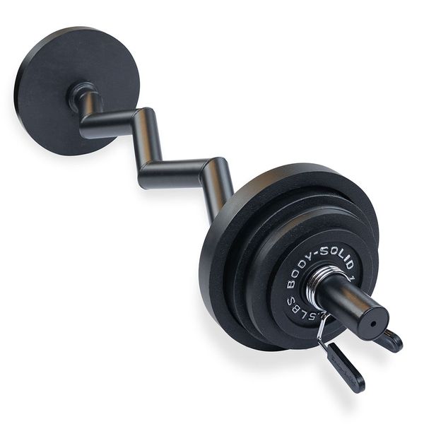 Body-Solid Olympic Fat Grip Curl Bar 48" Black OB48F