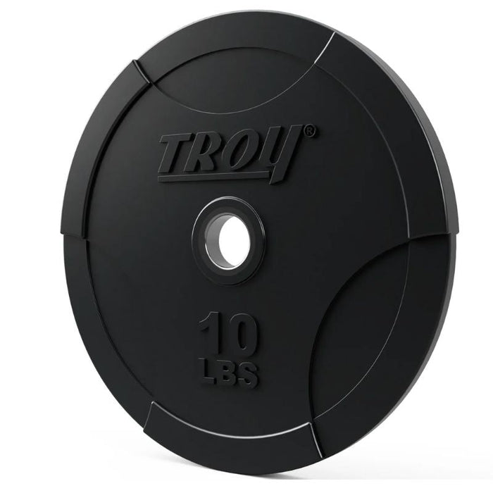 TROY BO-SBP Solid Black Bumper Plate with Steel Insert 10 lbs