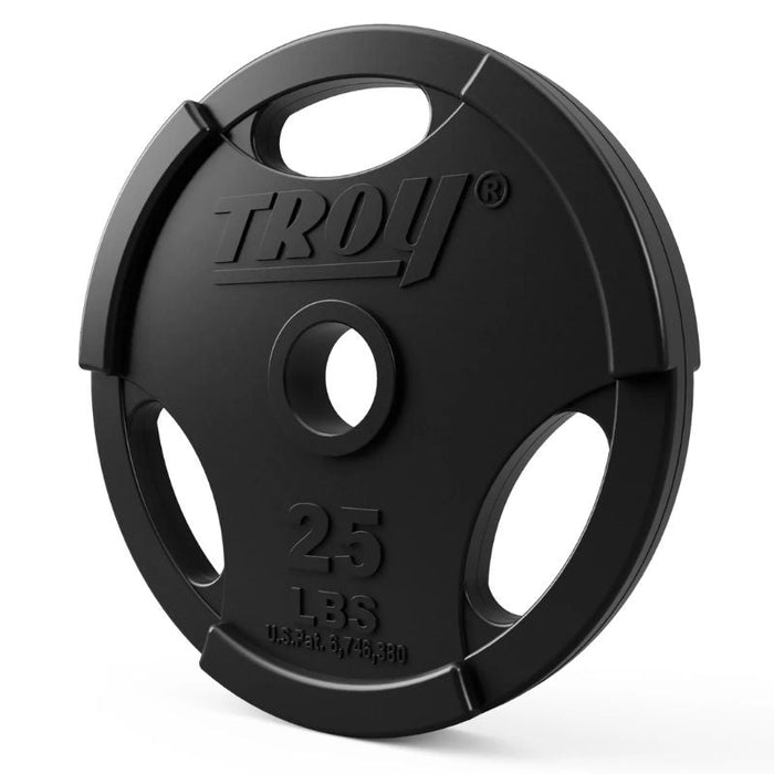 TROY Rubber Encased Olympic Grip Plate