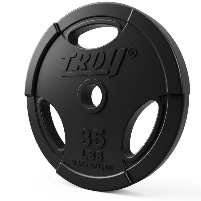 TROY Rubber Encased Olympic Grip Plate
