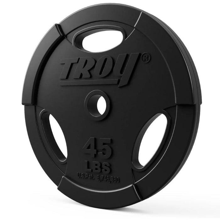 TROY Rubber Encased Olympic Grip Plate