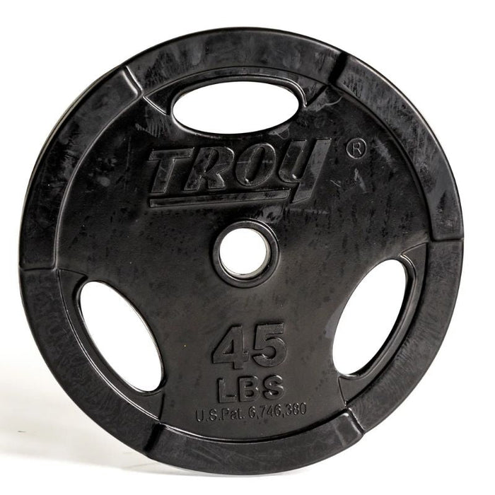 TROY Rubber Encased Olympic Grip Plate