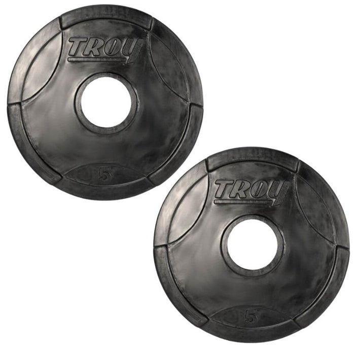 TROY GO-R Rubber Encased Olympic Grip Plate 5lbs Pair