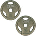 TROY GO Machined Olympic Grip Plate Gray 25lbs Pair