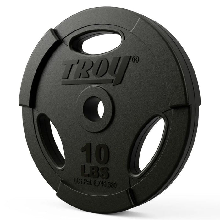 TROY Quiet Iron Interlocking Black Rubber 1" Grip Plate