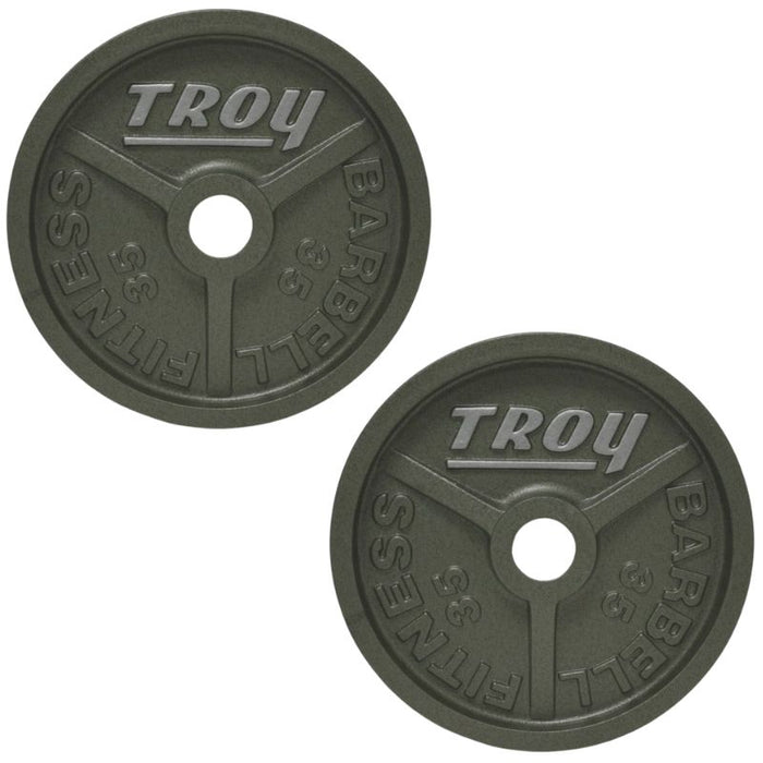 TROY Machined Olympic Plate, Wide Flange