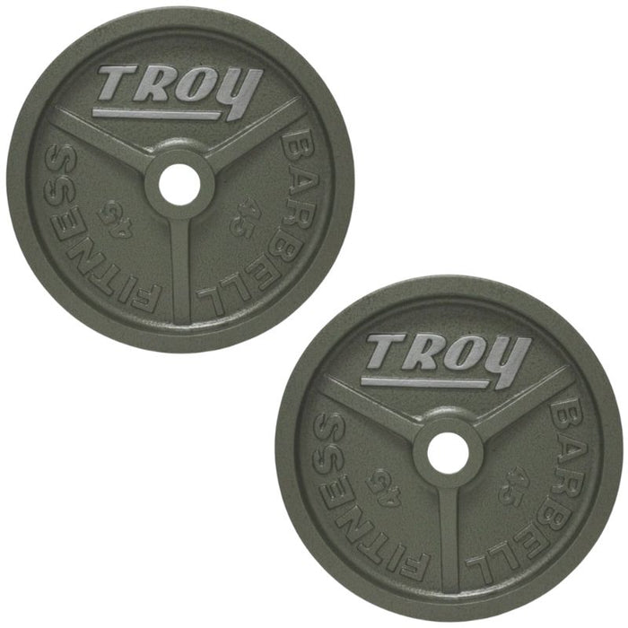 TROY Machined Olympic Plate, Wide Flange