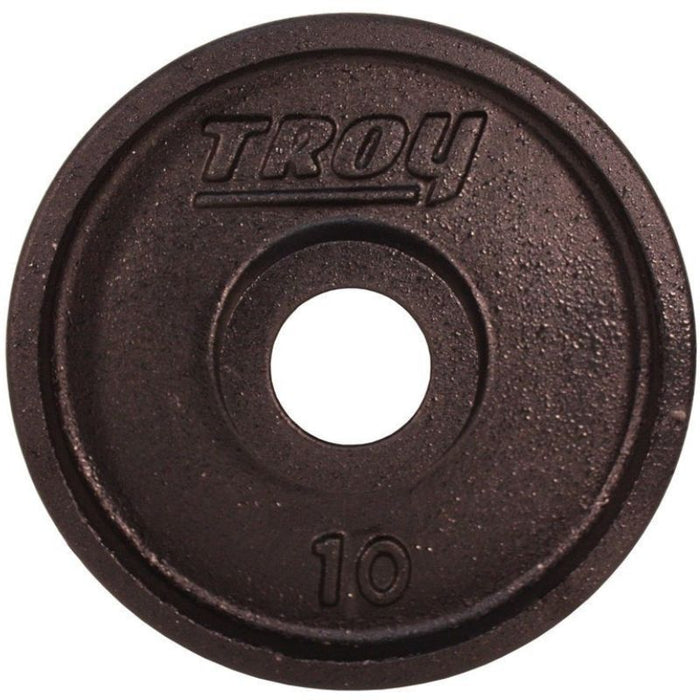 TROY Wide Flange Premium Grade Machined Olympic Plate Black Set