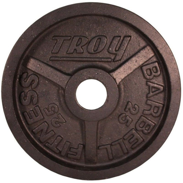 TROY Wide Flange Premium Grade Machined Olympic Plate Black Set