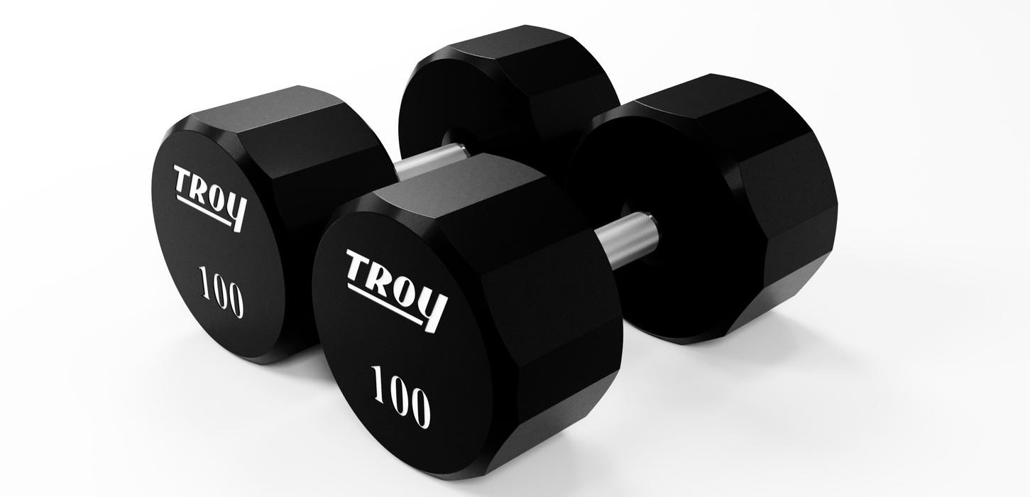 TROY 12 Sided Urethane Dumbbell