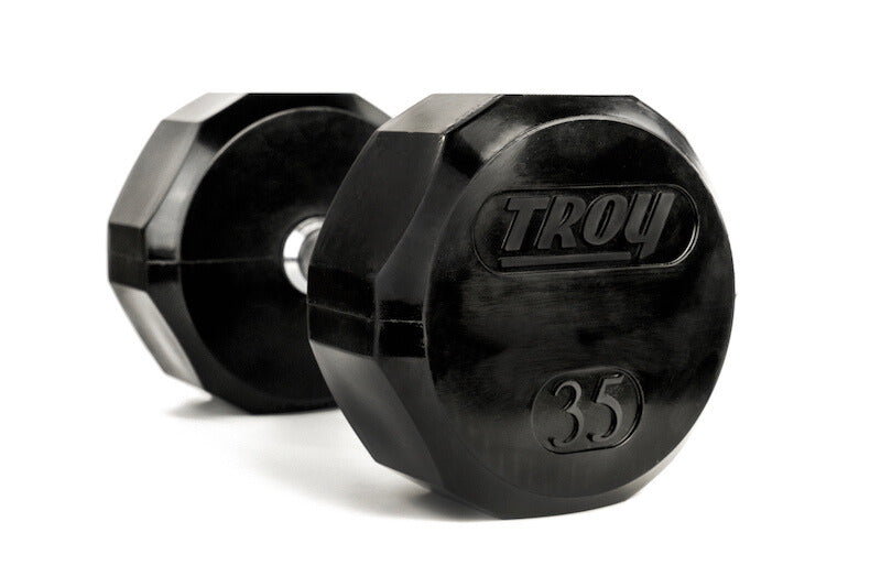 TROY 12 Sided Rubber Dumbbell