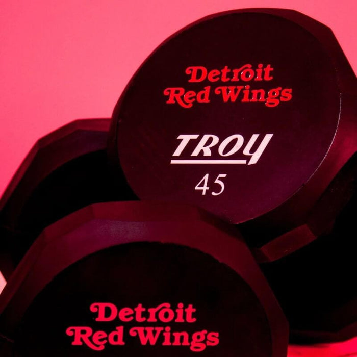 Troy TSD-UL 12-Sided Urethane Dumbbell Set with Custom Logo 45lb Pair 