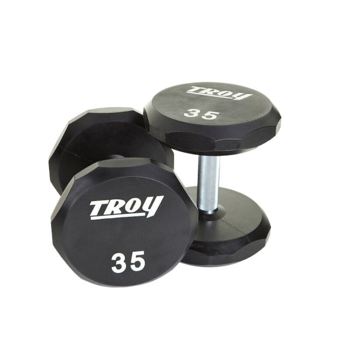 Troy 12-Sided Urethane Encased Dumbbell Sets (Sold in 5lb Increments)