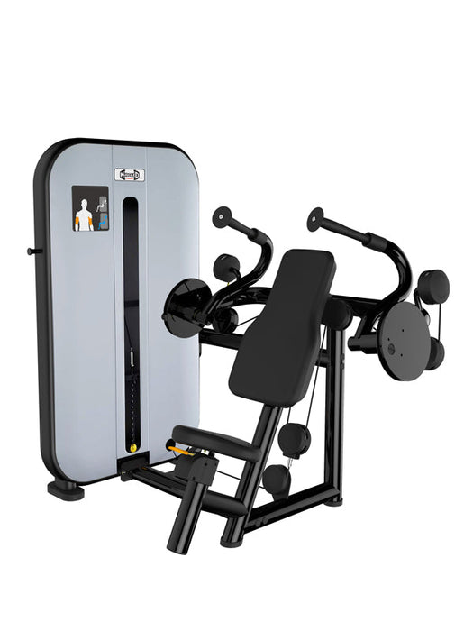 Vogue Triceps Extension - Muscle D Fitness -  Pin Selectorized Seated Adjustable Triceps Machine