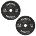 Troy BO Economy Black Cast Iron Olympic Plate 35lbs Pair