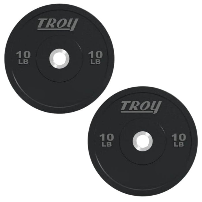 Troy BPO-SBP Performance Black Rubber Bumper Plate 10lbs Pair