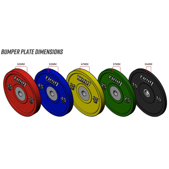 Troy Performance Color Rubber Bumper Plate
