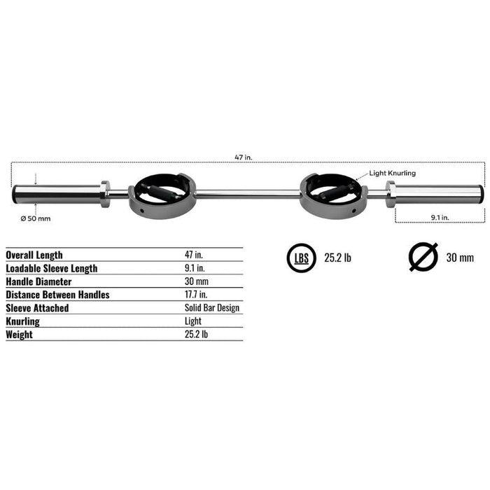 Troy Supra 47" Olympic Curl Bar