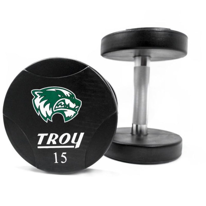 Troy Urethane T-Clog Logo Dumbbell Set
