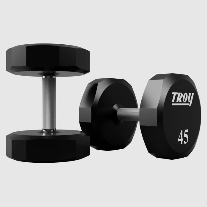 Troy 12-Sided Urethane Encased Dumbbell Sets (Sold in 5lb Increments)