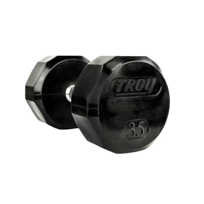Troy 12-Sided 3-50lb Dumbbells with Rack