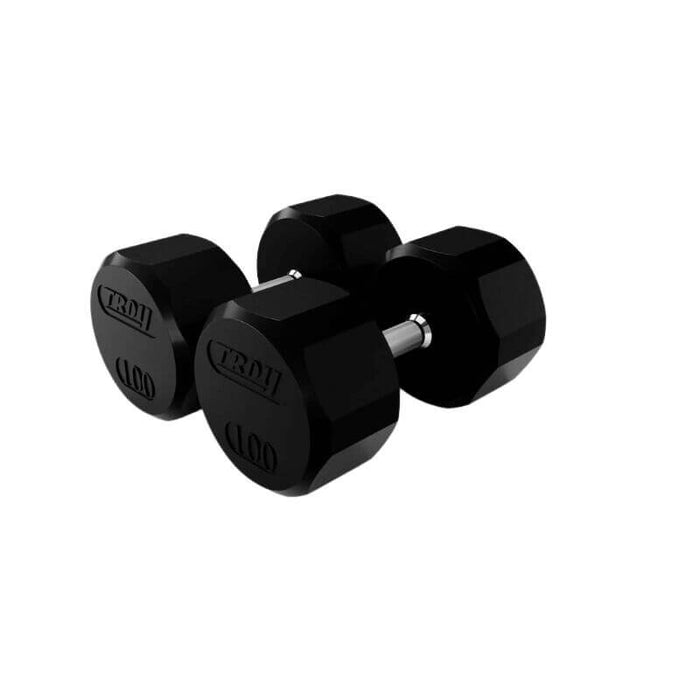 Troy 12-Sided Dumbbells & Rack Set
