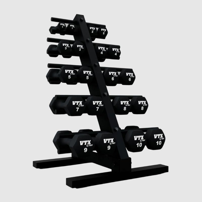 VTX T-HDR Aerobic Dumbbell Rack For Neoprene and Vinyl Dumbbells