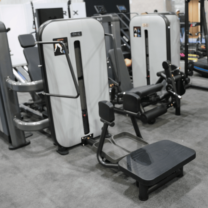 Vogue Standing Abductor Machine - Muscle D Fitness - Standing Adjustable Pin Selectorized Abductor Machine