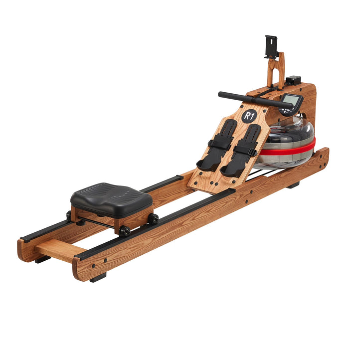 Muscle D Fitness - Wooden Seated Adjustable Water Rower