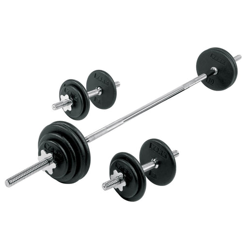 York Barbell Black Pro Cast Iron Dumbbell Barbell Sets Family