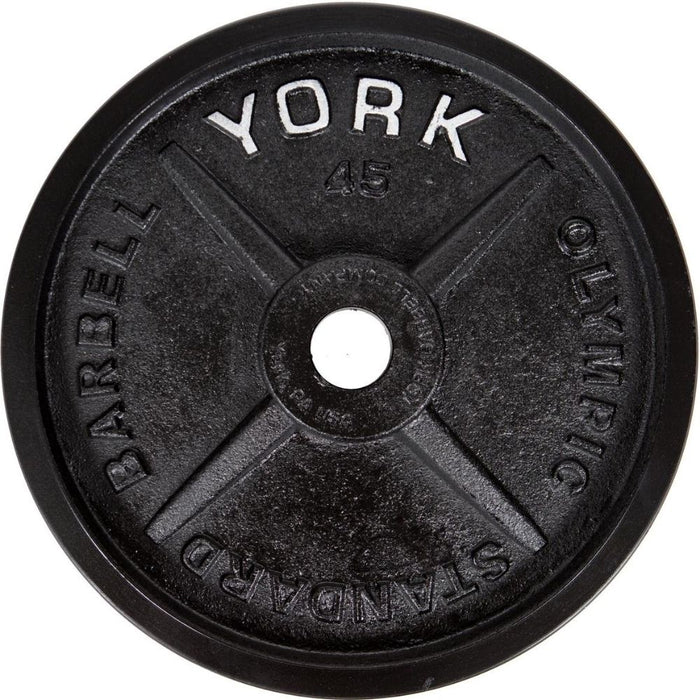 York Barbell Legacy Precision Milled Cast Iron Plate Set