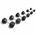 York Barbell 34090 Rubber Hex Dumbbell Set