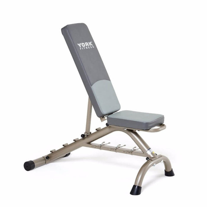 York Barbell Multi Position Fitness Bench With Fitbell Storage